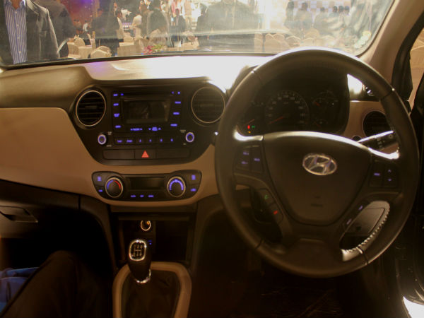 Hyudnai Xcent Interiors